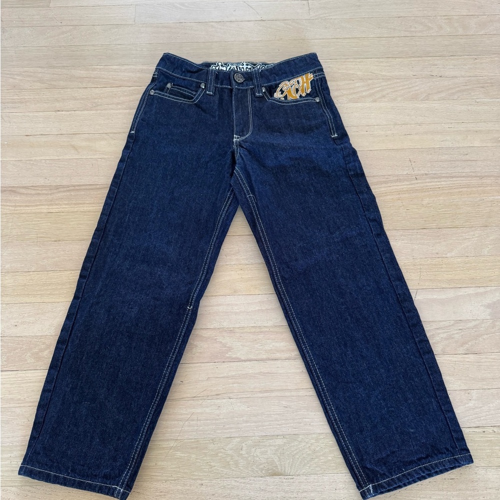 Ninth Hall Ambush size 25 Jeans Dragon Embroidered Straight Leg Y2K